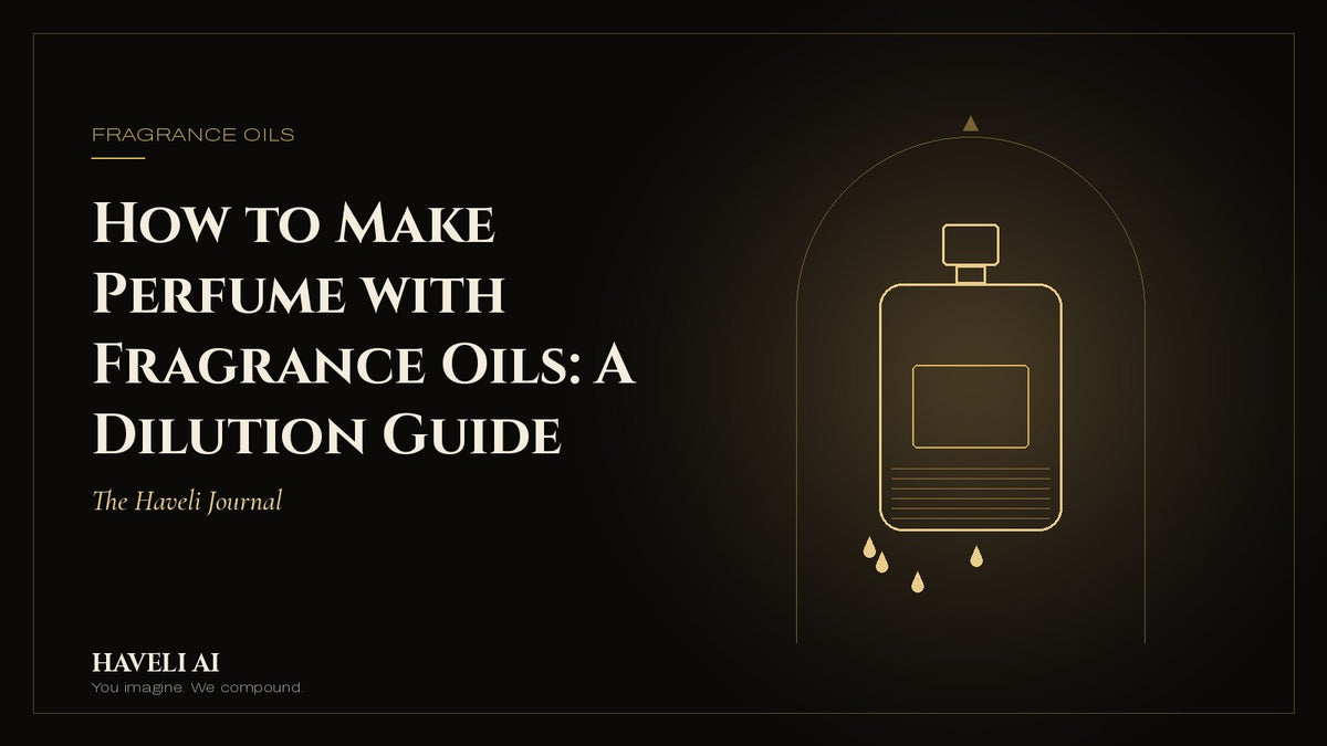 How to make perfume with fragrance oils – Haveli AI Journal cover