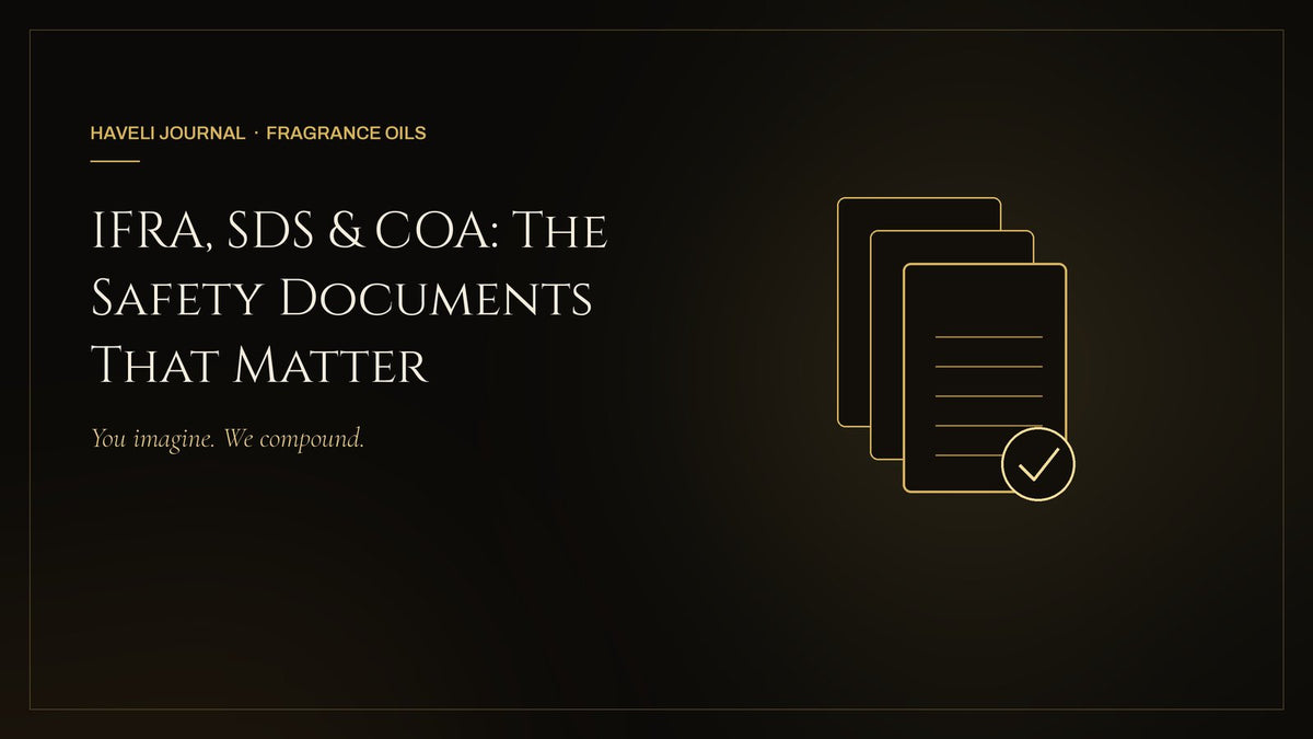 IFRA, SDS and COA fragrance documents